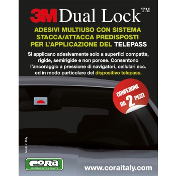 2 PZ. DUAL LOCK 3M ADESIVO MULTIUSO BIANCO