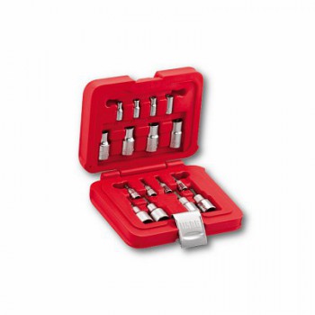 601 1/4-1/2 JTX16 - Assortimento in cassetta modulare con bussole TORX®  (16 pz)