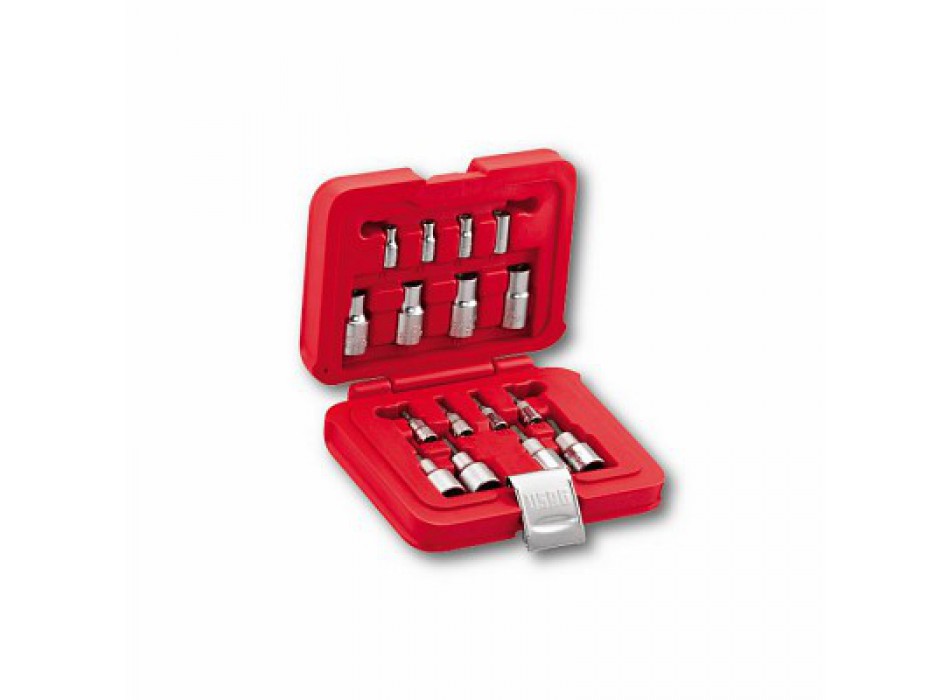 601 1/4-1/2 JTX16 - Assortimento in cassetta modulare con bussole TORX®  (16 pz)