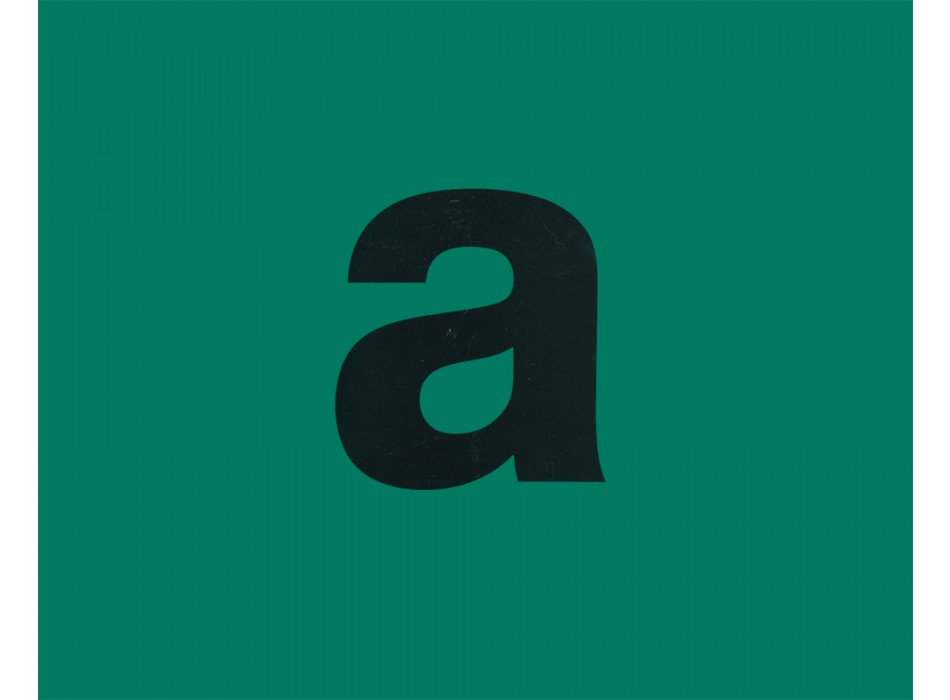 ADESIVO LETTERA "A" VERDE