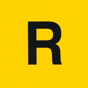 ADESIVO LETTERA "R" GIALLO