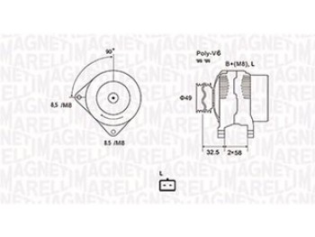 ALTERNATORE MITSUBISHI-NISSAN-OPEL-VOLVO