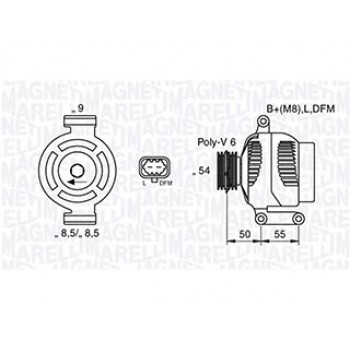 ALTERNATORE OPEL 1.3D Mjt