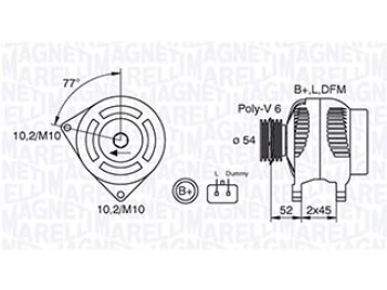 ALTERNATORE PEUGEOT 206