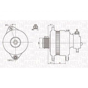 Alternatoree Opel Astra 1.7