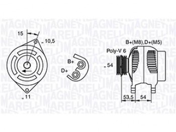 Alternatoreee Fiat Idea, Br