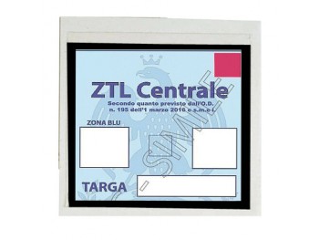 Basic, porta certificato adesivo