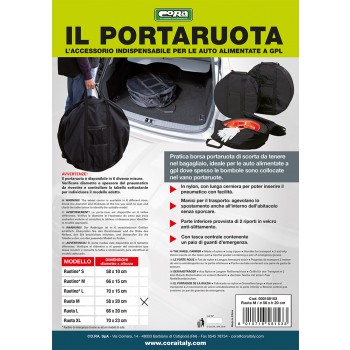 BORSA PORTA RUOTA M DIAMETRO CM 58 x H CM 20