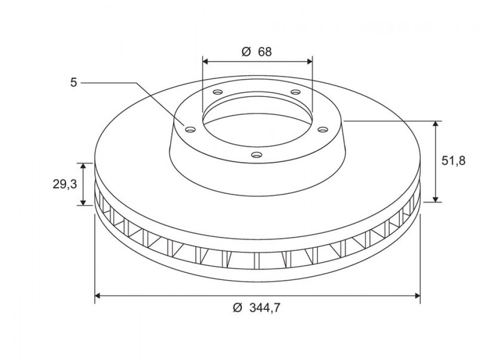 BRAKE DISC X1 AUDI A4 FR