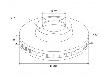 BRAKE DISC X1 MERCEDES A-CLASS 07.15> R