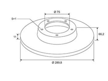 BRAKE DISC X2 BMW 1 03.07 >09.12 R