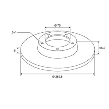 BRAKE DISC X2 BMW 1 03.07 >09.12 R