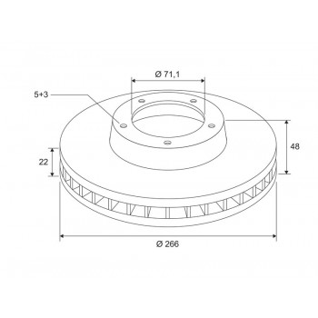 BRAKE DISC X2 PEU 308 II