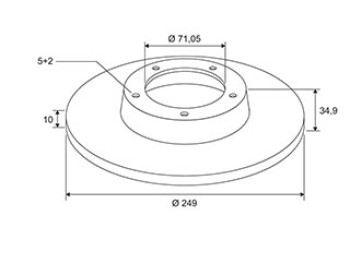 BRAKE DISC X2 PEUGEOT 308 II 09.13 > R