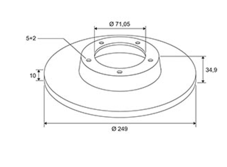 BRAKE DISC X2 PEUGEOT 308 II 09.13 > R