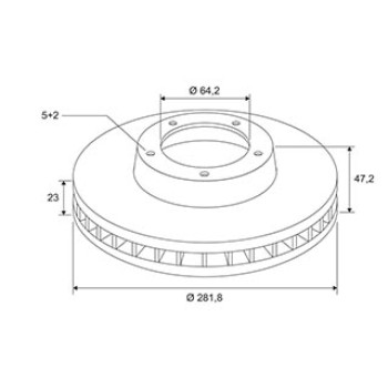 Brake Discs X2 Civic VIII / FR-V FR