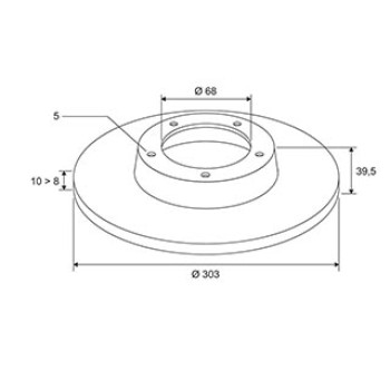 BRAKE DISCS X2 MAZ CX-5 (KE) Rr