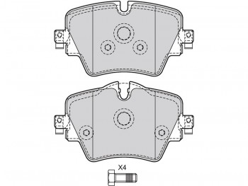 BRAKE PAD BMW Â 2 ACTIVE TOURER 09/14> FR