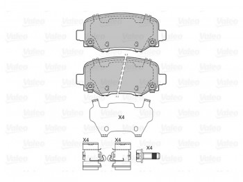 BRAKE PAD FIAT 500 X 09.14> R