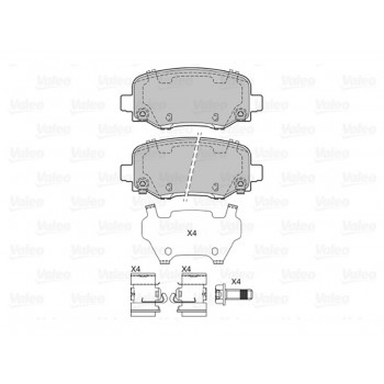 BRAKE PAD FIAT 500 X 09.14> R