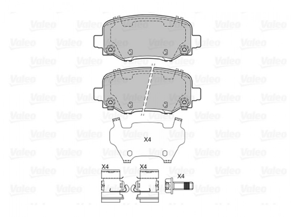 BRAKE PAD FIAT 500 X 09.14> R