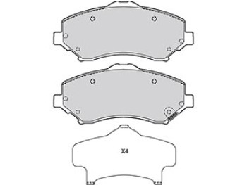 BRAKE PAD FIAT FREEMONT 08/11> FR