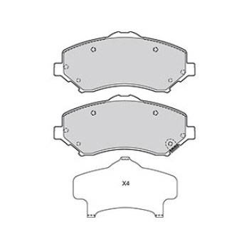 BRAKE PAD FIAT FREEMONT 08/11> FR