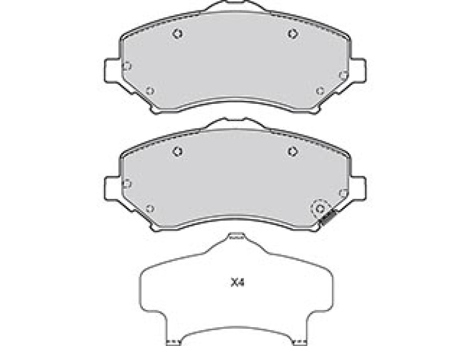 BRAKE PAD FIAT FREEMONT 08/11> FR