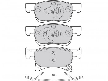 BRAKE PAD OPEL ADAM 07.14> F