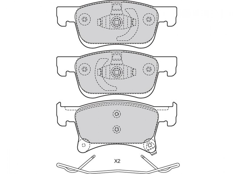 BRAKE PAD OPEL ADAM 07.14> F