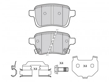 BRAKE PAD OPEL ADAM R