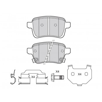 BRAKE PAD OPEL ADAM R