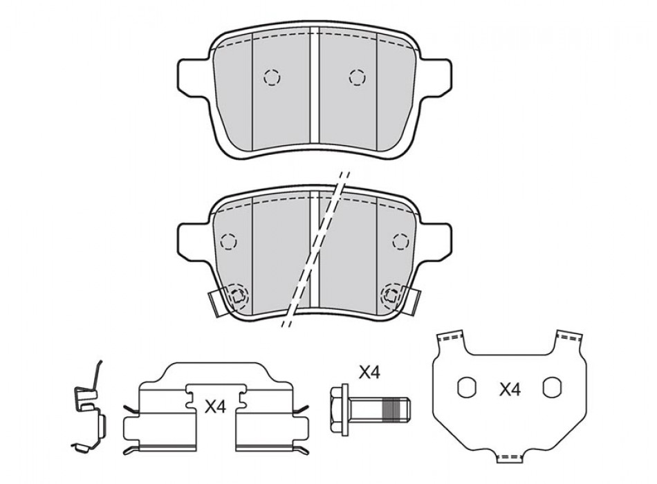 BRAKE PAD OPEL ADAM R