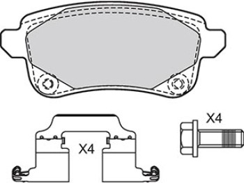 BRAKE PAD RENAULT ESPACE V 02/15> R