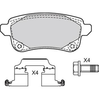 BRAKE PAD RENAULT ESPACE V 02/15> R