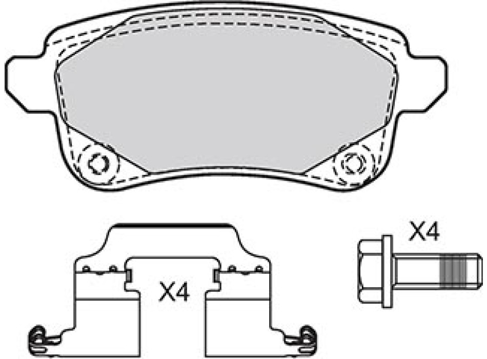 BRAKE PAD RENAULT ESPACE V 02/15> R