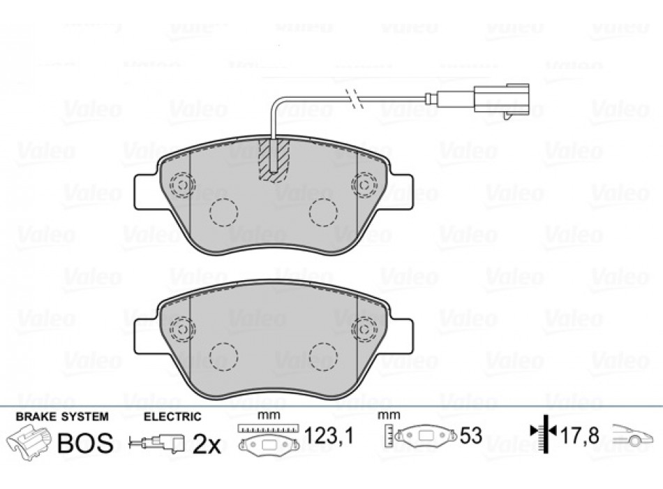 Brake pads ALFA ROMEO Mito fr