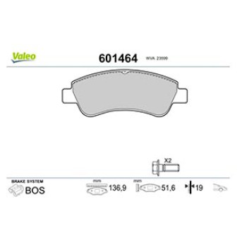 BRAKE PADS CIT C3, C4, PEU 206, 207 FR