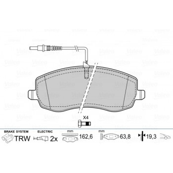 BRAKE PADS CITROEN C8 06> FR