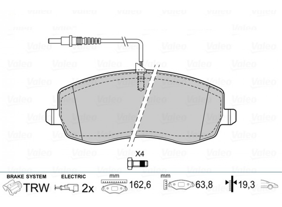 BRAKE PADS CITROEN C8 06> FR