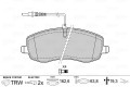 BRAKE PADS CITROEN C8 06> FR