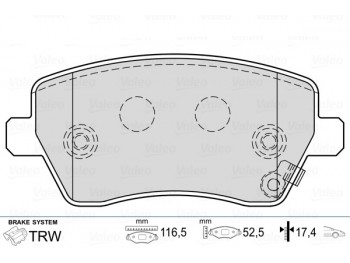 brake pads DAC Duster