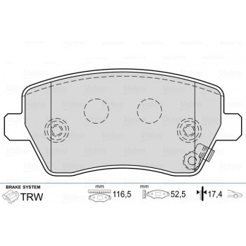 brake pads DAC Duster