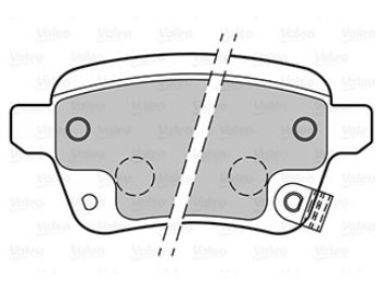 BRAKE PADS FIAT 500 , 500C 01/14> RR