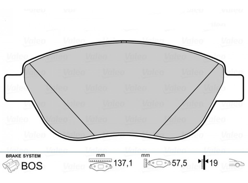 Brake pads FIAT Idea fr