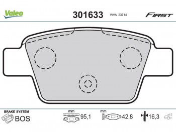 Brake pads FIAT Multipla fr