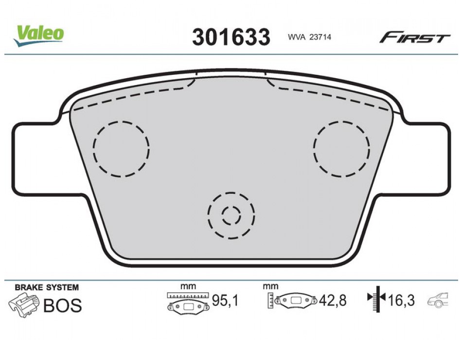 Brake pads FIAT Multipla fr