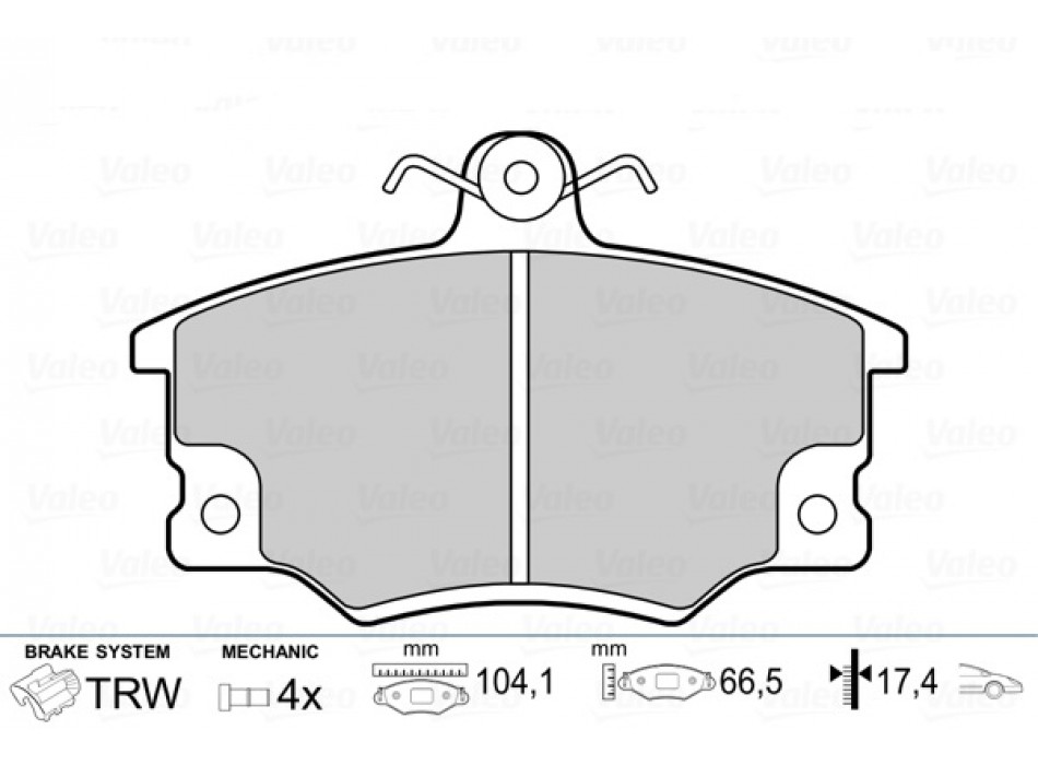 brake pads FIAT Senceinto