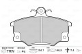 brake pads FIAT Senceinto