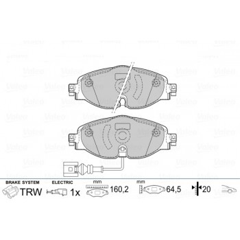 BRAKE PADS FIRST AUDI A3 08.12> FR